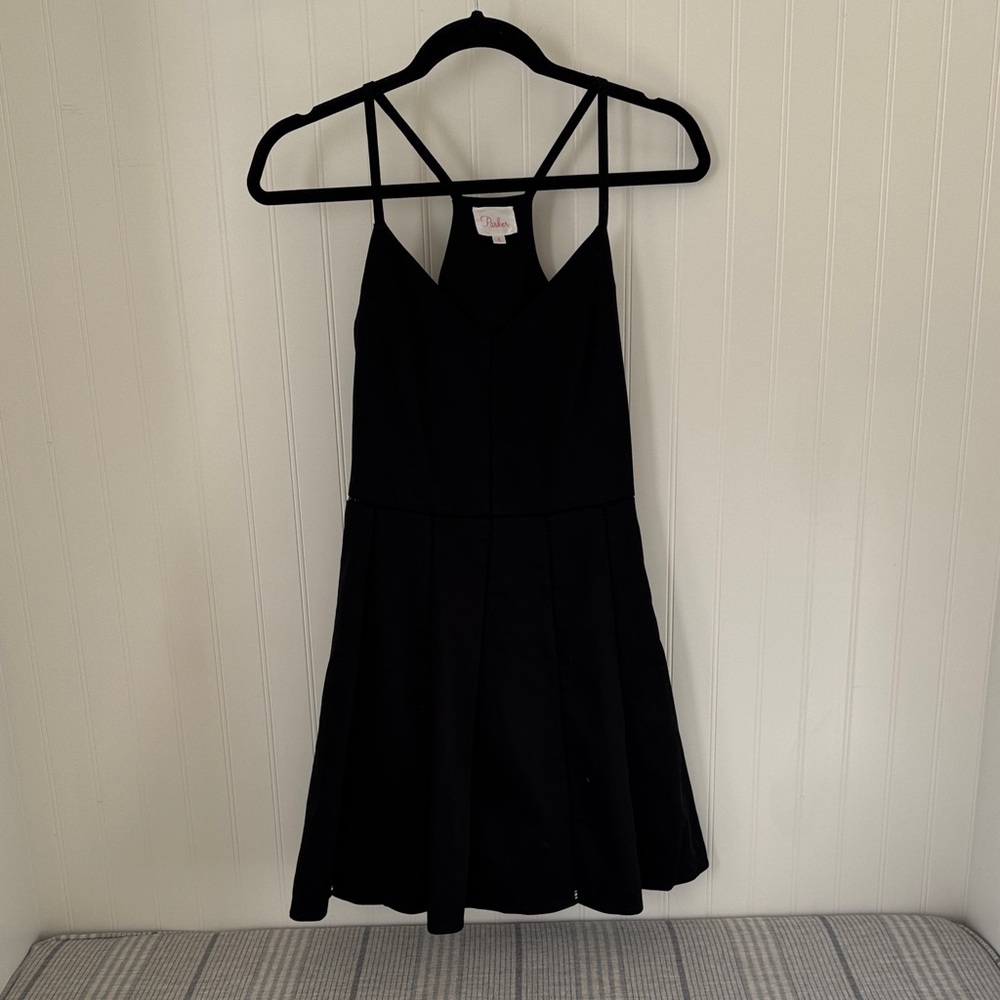 Parker Black Mini Dress with Strappy Back